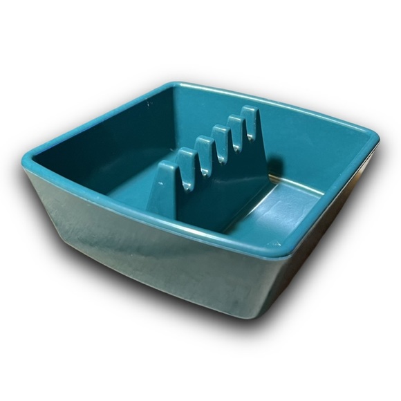 Vintage MCM Square Ashtray Ges-Line 351 Melamine Forest Green Made In USA 4” - Picture 1 of 3